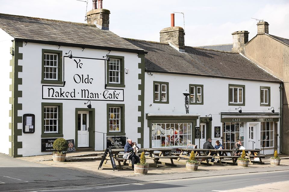 Ye Olde Naked Man Cafe (and bakery), in the town of 